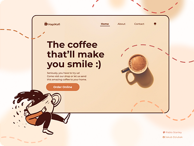 HapiKofi Landing Page branding design graphic design ui