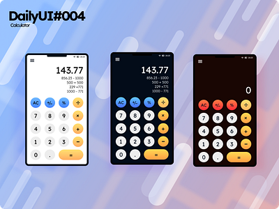 Daily UI Challenge #004 || Calculator