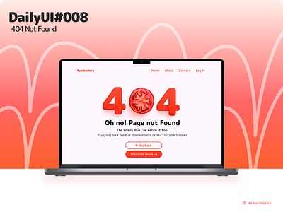 Daily UI Challenge #008 || 404 Not Found branding dailyui design graphic design iillustration illustration logo ui vector web design