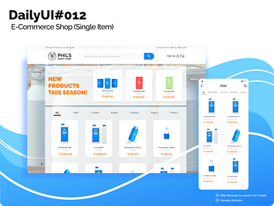 Daily UI Challenge #012 || E-Commerce Shop