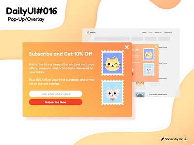 Daily UI Challenge #016 || Pop-Up /Overlay