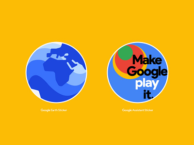 Google Circle Stickers