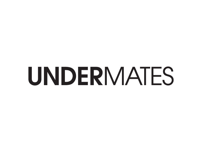 UnderMates active apparel awesome black branding design icon logo simple white