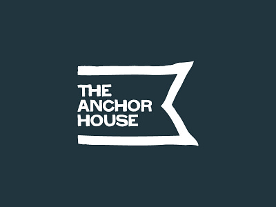 The Anchor House anchor be the change blue branding co denver greenville house identity logo nc typography