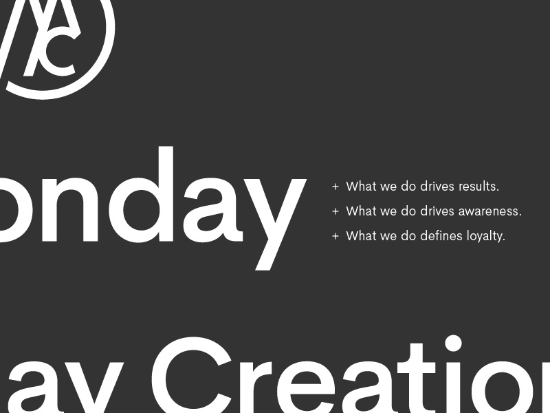 MC Re-brand Type Specimen iowa print vector icon simple typography colorado identity agency freelance branding