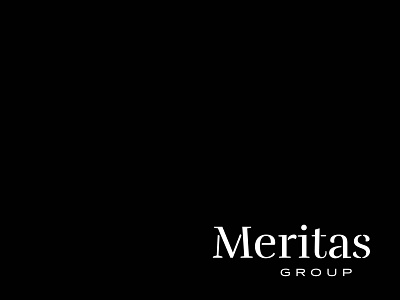 Meritas Group bartlett creative black branding colorado denver design freelance hire me identity illustration logo print travis bartlett typography vector
