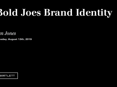 Bold Joes Round One Prezo badge design bartlett creative branding colorado denver design freelance identity logo logo design logo process typography vector