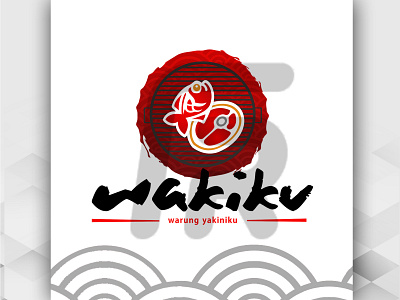 Wakiku (Warung Yakiniku) Logo Design branding business logo design food logo food logo design graphic design illustration logo logo design vector yakiniku