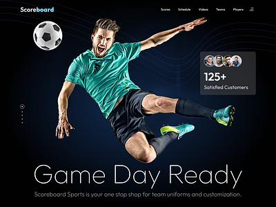 Scoreboard Sports Website redesign app branding design graphic design illustration logo typography ui ux