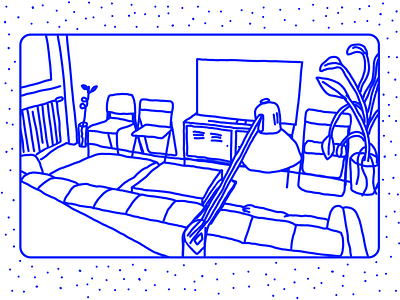 ODA animation blue fun illustraion illustration illustrator motion room