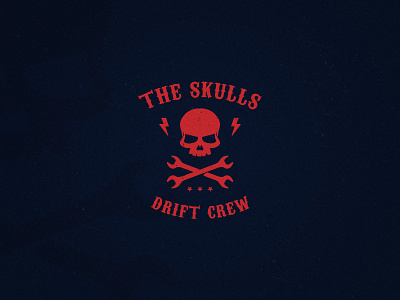The Skulls - A drift crew logo bouttier crew design drift grunge hub illustrator logo motor pierre skulls vector