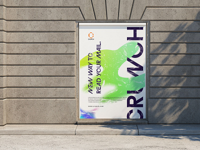 Crunch Modurn Poster design with mockup.