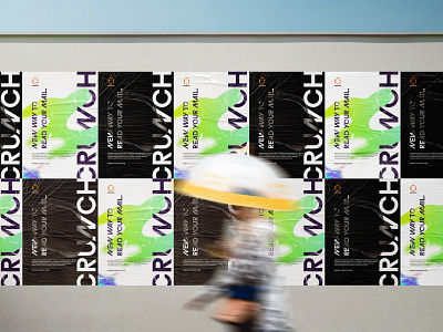 Crunch Modurn Poster design with mockup. branding crunch design graphic design logo modurn poster design poster design