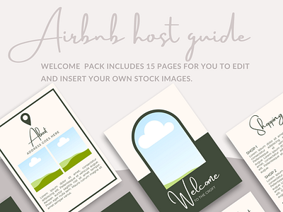 Airbnb host template branding design graphic design illustration social media