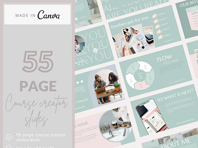 Course template branding design graphic design illustration social media