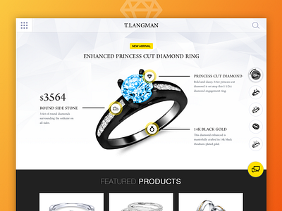 TLangman Jewellery Website Concept