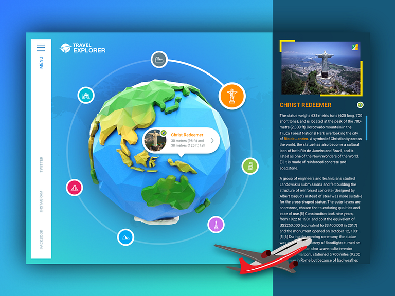 Travel Explorer by Tuhin Biswas on Dribbble