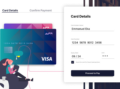 Credit Card Checkout Page app design graphic design illustration sign up ui ux vector