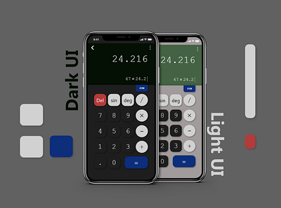 Calculator UI app design graphic design illustration ui ux vector