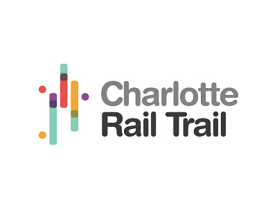 Charlotte Rail Trail Logo charlotte geometry rail trail trail