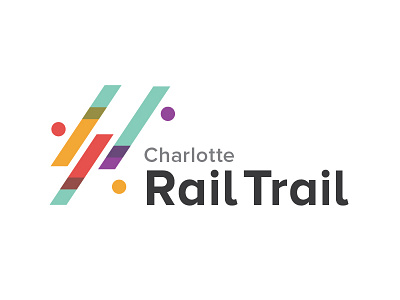 Charlotte Rail Trail Logo charlotte geometry rail trail