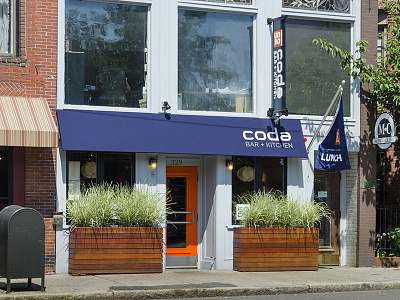 Coda Signage bar boston branding kitchen restaurant signage