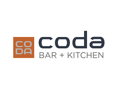 Coda Logo bar boston branding coda kitchen restaurant