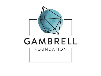 Gambrell Foundation Logo foundation fractal geo logo watercolor
