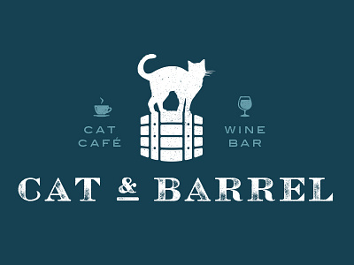 Cat & Barrel Cat Cafe Logo