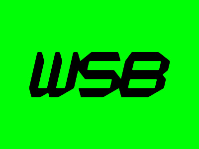 WSB ai branding logo sport type typography