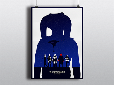 Mandalorian - The Prisoner boba fett burg child disney grogu illustration jedi mandalorian migs mayfeld minimalist movie nerd poster prisoner q9 0 qin ranzar malk starwars xi an yoda