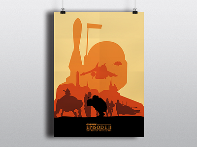 Star Wars - Attack Of The Clones assassin attack bobafett clones jangofett jedi minimalist starwars stormtrooper