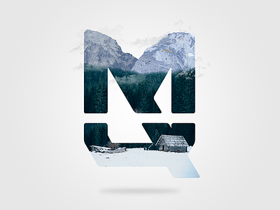 Logo Composition brand cabin composition designer forest logo manipulation mateusquandt mountain nature photoshop snow