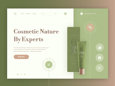 Cosmetic nature design illustration logo web weddesign
