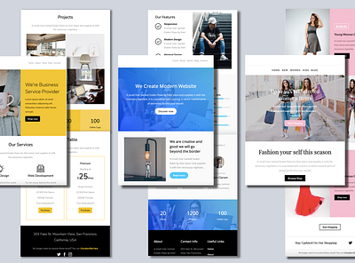 Responsive HTML email templates email design email newsletters email template newsletter template