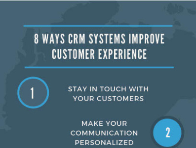 8 Ways CRM Systems Improve Customer Experience crm infographic salesforce