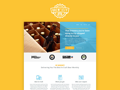 Breweity Landing Page beer craft beer development landing page subscription ui web design