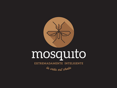 Mosquito logo - 3D effect