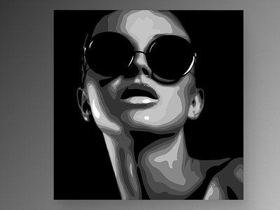 Vector portrait illustration design graphic design illustration vector web