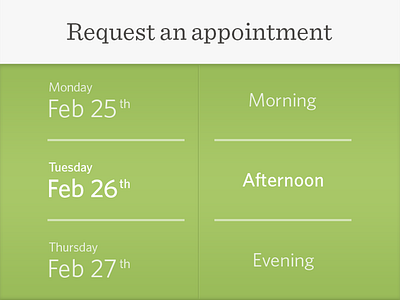 Booking Appointment Shot date picker ios sentinel whitney