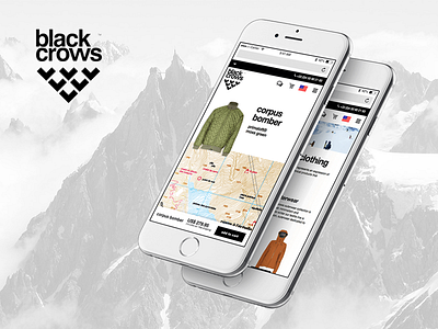 Black Crows black ecommerce mobile retail ski