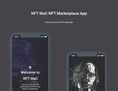 NFT MaC NFT Marketplace mobile app 3d animation app branding design figma graphic design illustration logo mobile motion graphics product design typography ui uidesign uiux ux vector