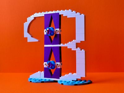 Personal Project B 4/10 lettering letters lego design