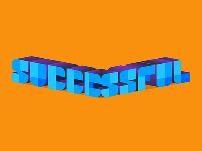 lettering successful graphicdesign isometric lettering letters