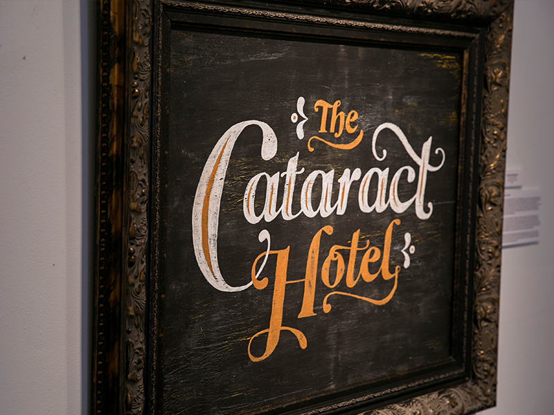 The Cataract Hotel michael mazourek painting typography