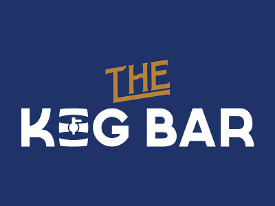 Keg Bar Logo bar beer illustration keg log