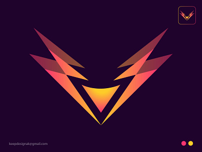 Letter V logo app appicon branding graphic design icon logo