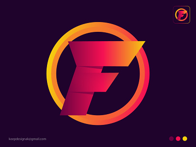 Letter F logo