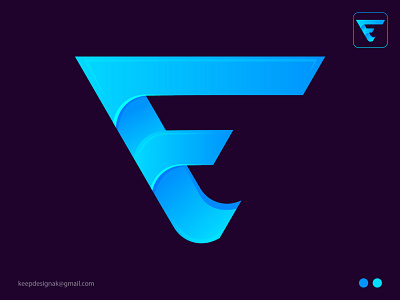 Letter F logo app appicon brand branding design graphic design icon logo