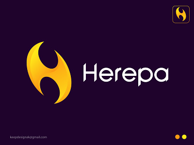 Herepa letter H logo design appicon applogo brand branding graphic design icon logo